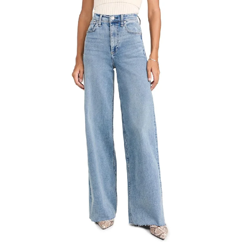 rag & bone Women's Flexi Sofie High Rise Full Length Wide Jeans, Whitney Trendy Vintage Denim Jeans rag & bone Women's Flexi Sofie High Rise Full Length Wide Jeans, Whitney Trendy Vintage Denim Jeans