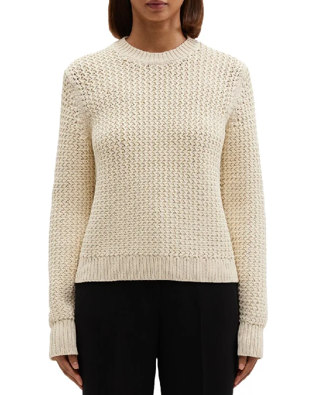 Theory Roping Pullover Sweater Velvet Chenille Corduroy