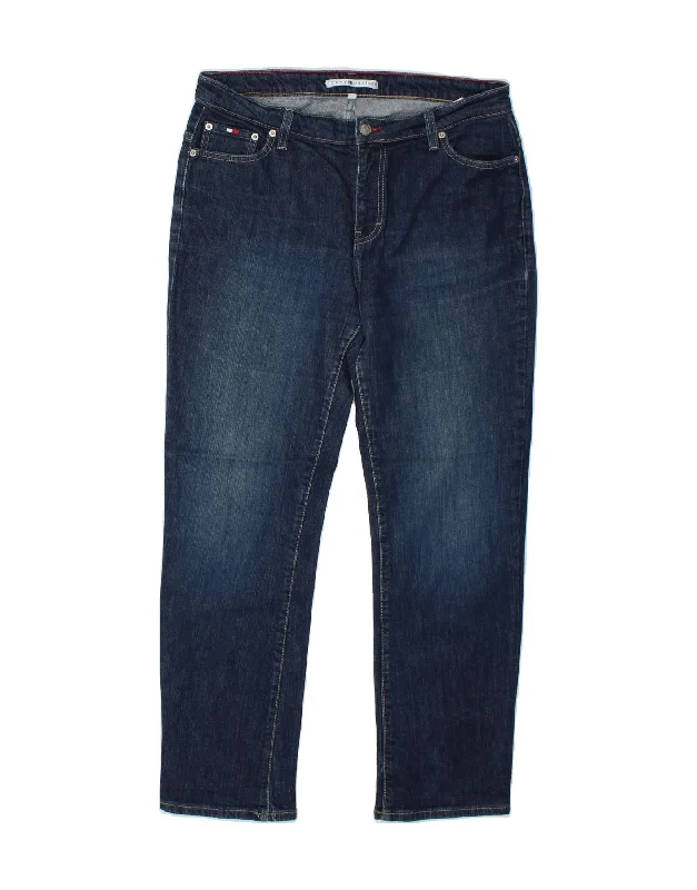 TOMMY HILFIGER Womens High Waist Slim Jeans US 14 XL W30 L30 Blue Cotton Fashionable Relaxed Fit Denim TOMMY HILFIGER Womens High Waist Slim Jeans US 14 XL W30 L30 Blue Cotton Fashionable Relaxed Fit Denim