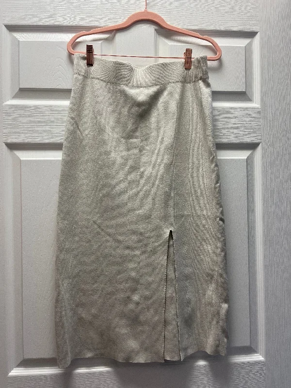 Banana Republic Knit Shimmer Skirt Sz M high slit skirt