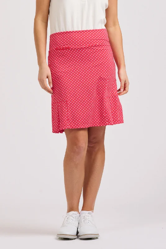 Barwon Red Spot Pocket Skort linen skirt relaxed