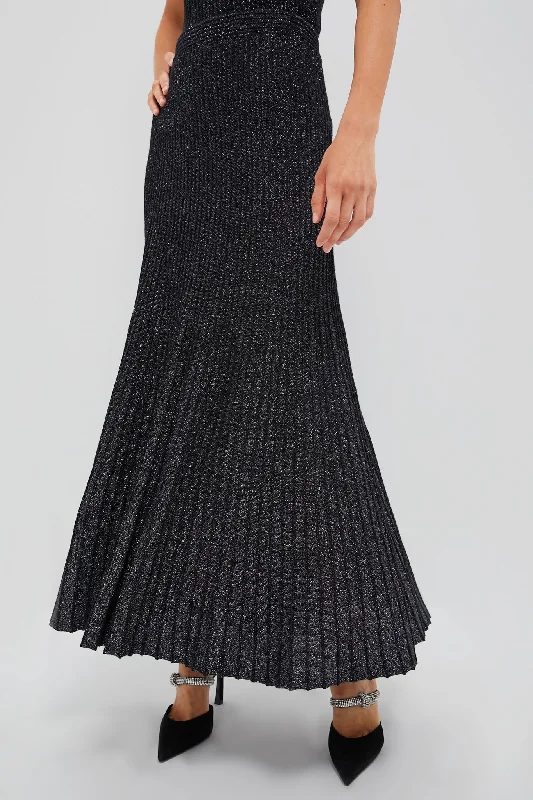 Black Metallic Jesse Skirt cotton skirt soft