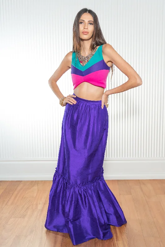 EMILIA Single Tiered Lehenga Skirt (Ready-to-ship) corduroy skirt durable