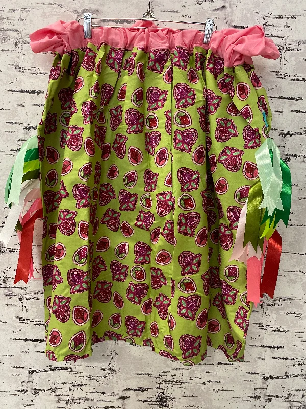 Handmade Strawberry Lime Ribbon Skirt velvet skirt luxury