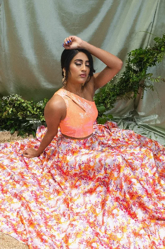 Orange Floral