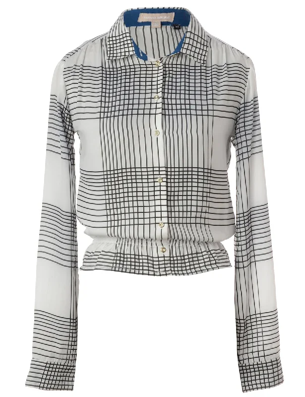 Label Nicole Ruffle Hem Blouse Business Casual Blouse