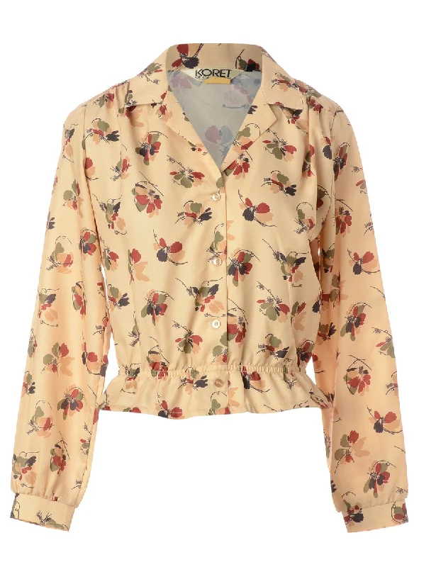 Label Nicole Ruffle Hem Blouse Gathered Detail Blouse