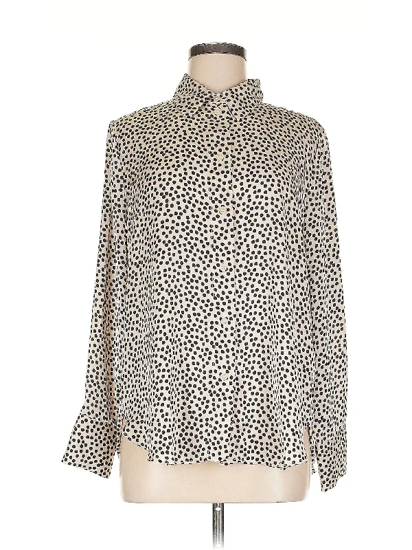 Long Sleeve Blouse Chic Square Blouse