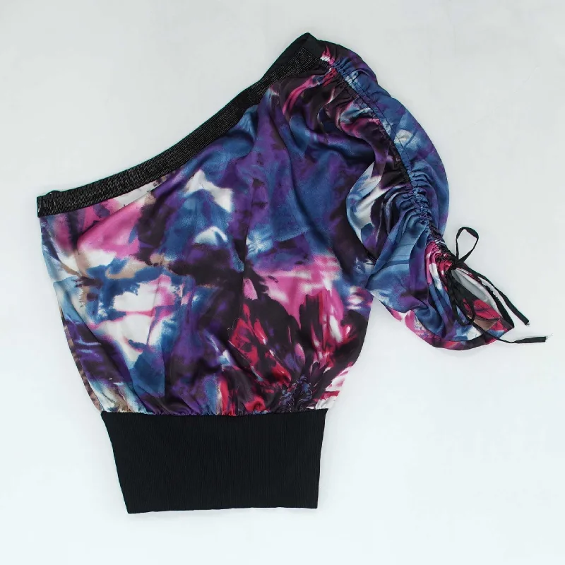 Multi Graphic 3/4 Sleeve Blouse Office-Ready Blouse