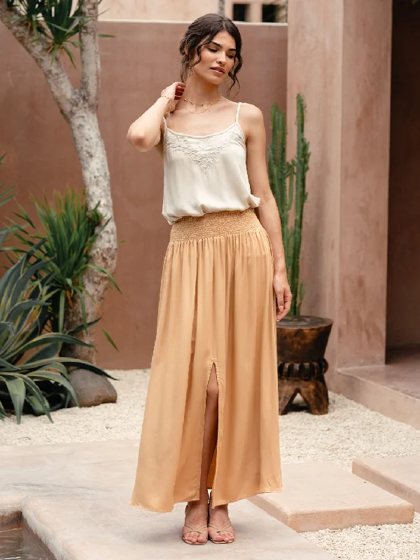 Samara Ecovero™ Skirt Camel lace skirt romantic