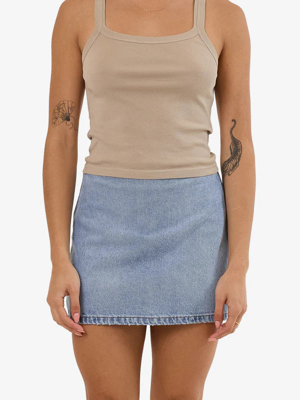 Thrills Anna Denim Skirt relaxed fit skirt