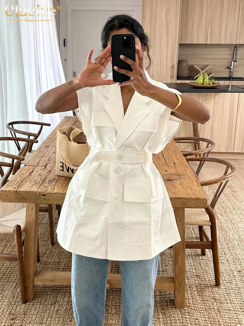 Women's Cotton Elegant Lapel Blouse Tops Fashion Designer T-Shirts Embroidered Cotton Blouse Women's Cotton Elegant Lapel Blouse Tops Fashion Designer T-Shirts Embroidered Cotton Blouse